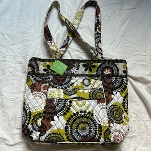 Vera Bradley Three-0 Tote in Cocoa Moss